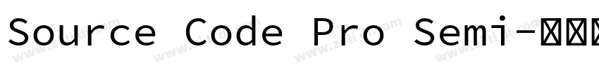 Source Code Pro Semi字体转换